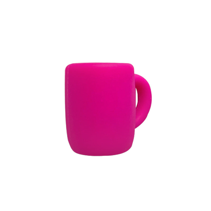 Wholesale 10PCS 21.5*20 mm Coffee Cup Silicone Focal beads